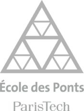 logo École des Ponts et Chaussées en niveaux de gris